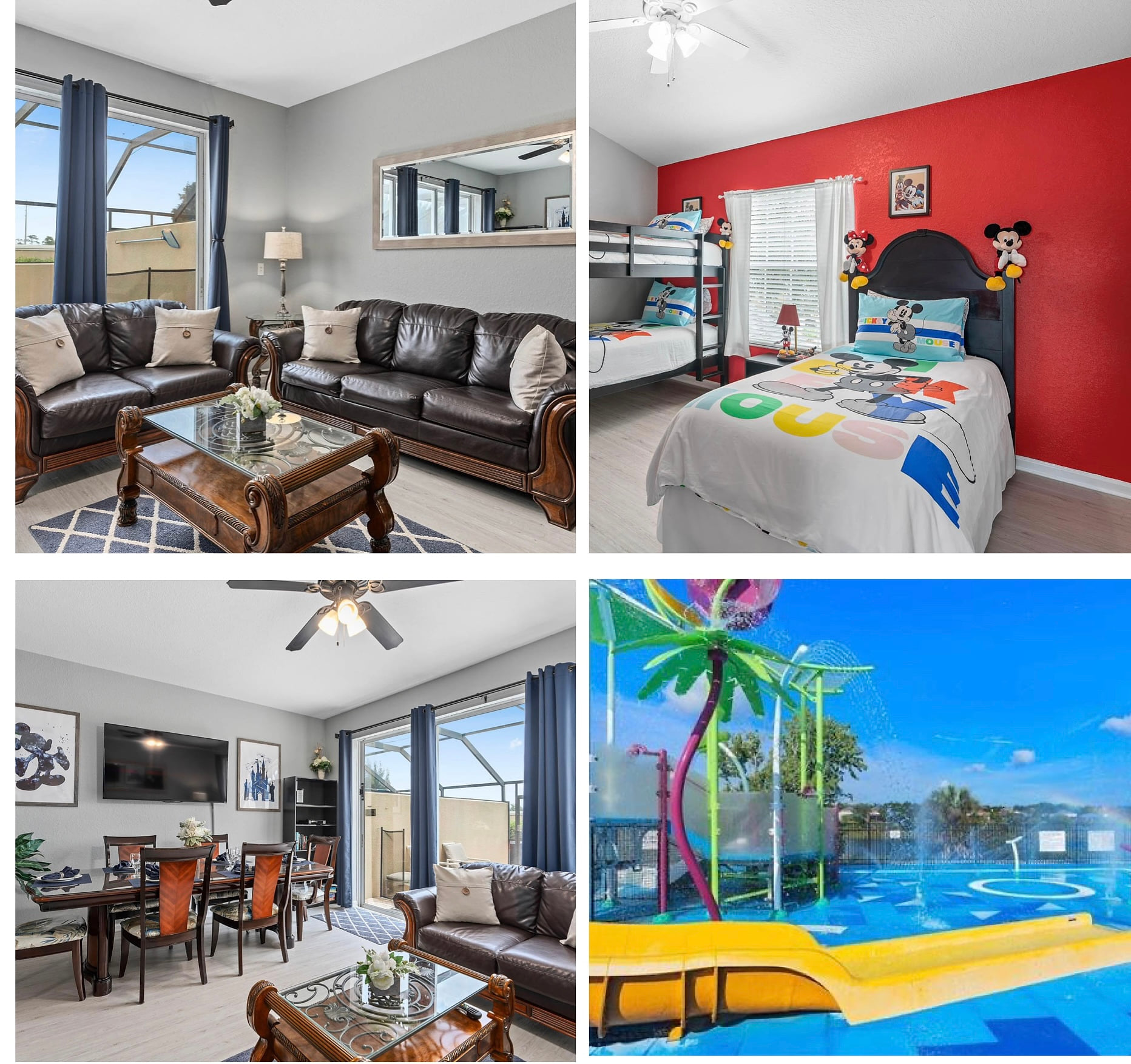 Family vacation home just minutes from Walt Disney World Resort with private pool, themed rooms, and space for everyone.