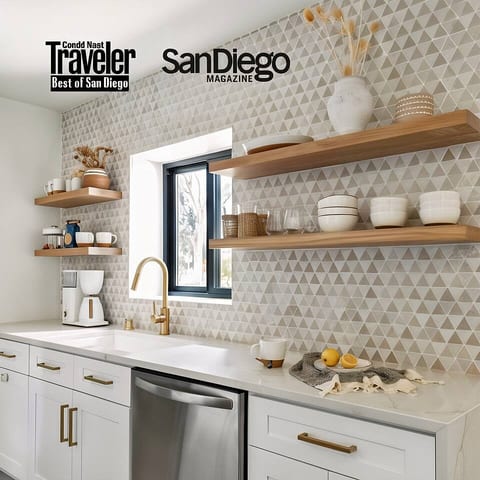 We're flattered that our Airbnb was selected as one of the best in San Diego by Conde Nast magazine and featured in San Diego Magazine.
Design by Jacqueline Blum Design