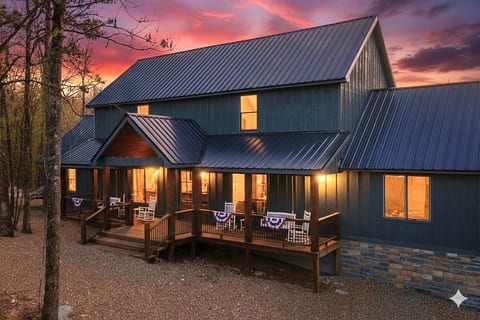 Secluded cabin in the woods
