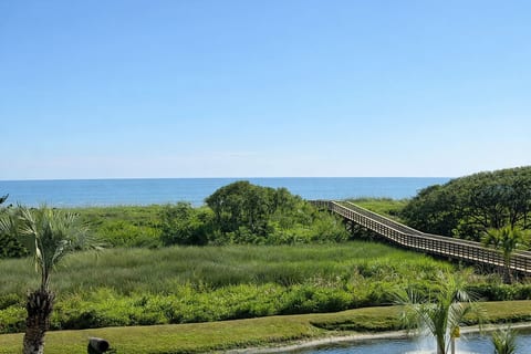 Check out the ocean view! Breath in the fresh ocean air and take it all in from the second floor balcony!
