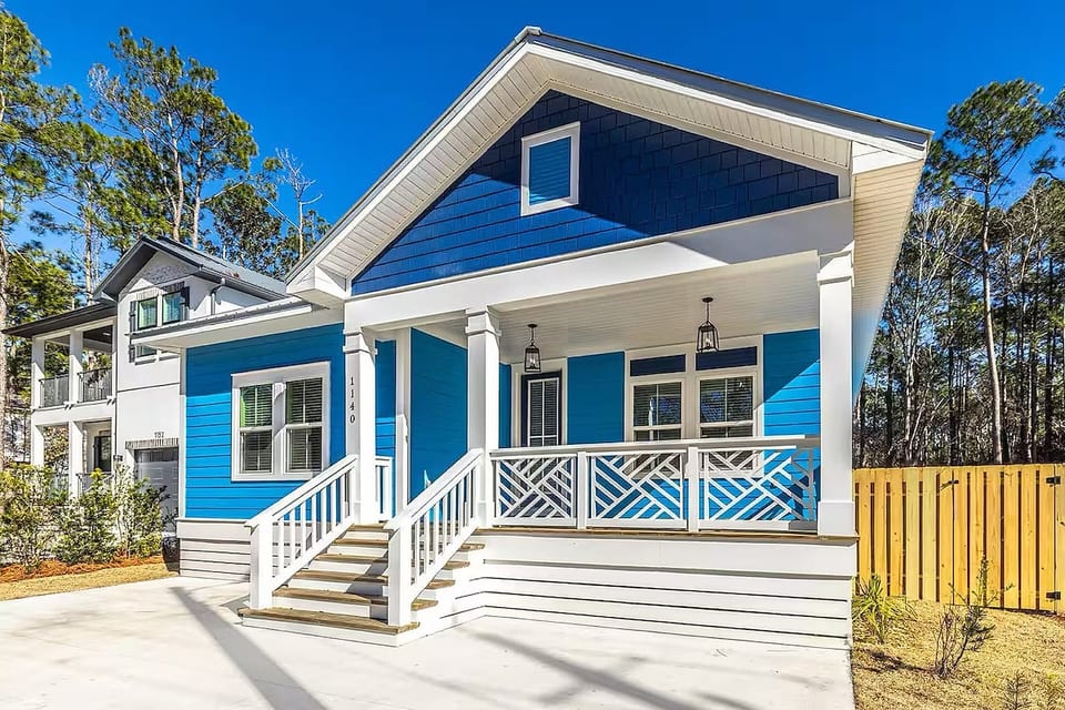 Fenced Yard | Sleeps 13 | Blue Starfish | Deck | Santa Rosa Beach - Santa Rosa Beach