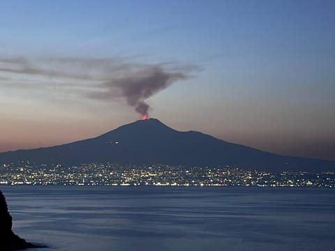 Sicily, on the beach with a stunning view of Etna image 2