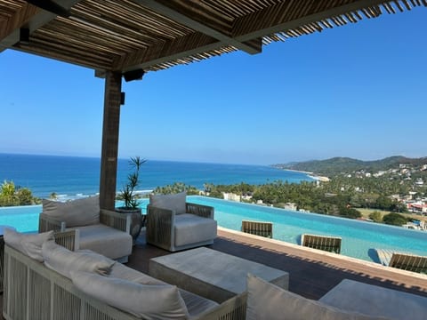 Lots of shade options and views to San Pancho