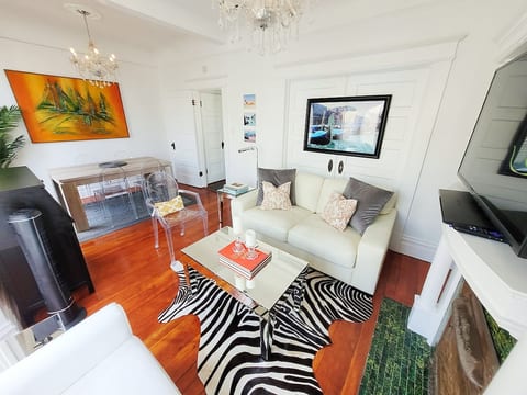 Formal dining area and living room