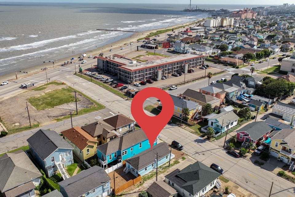 Ritiro Familiare sulla Spiaggia • 1 Isola dal Muro del Mare - Galveston