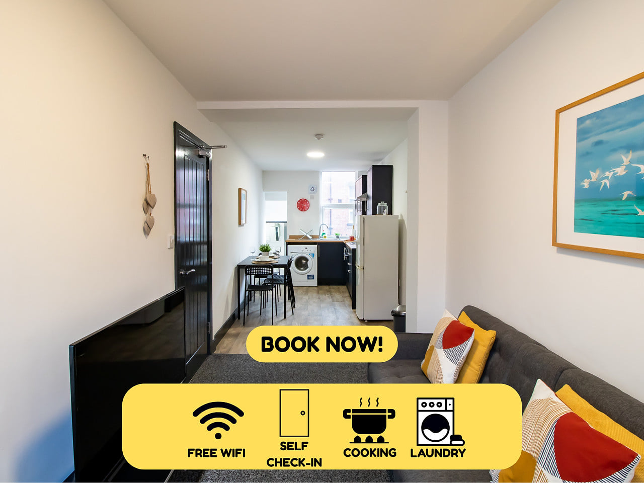 Homey 1-Bed Apartment in the Heart of Sunderland