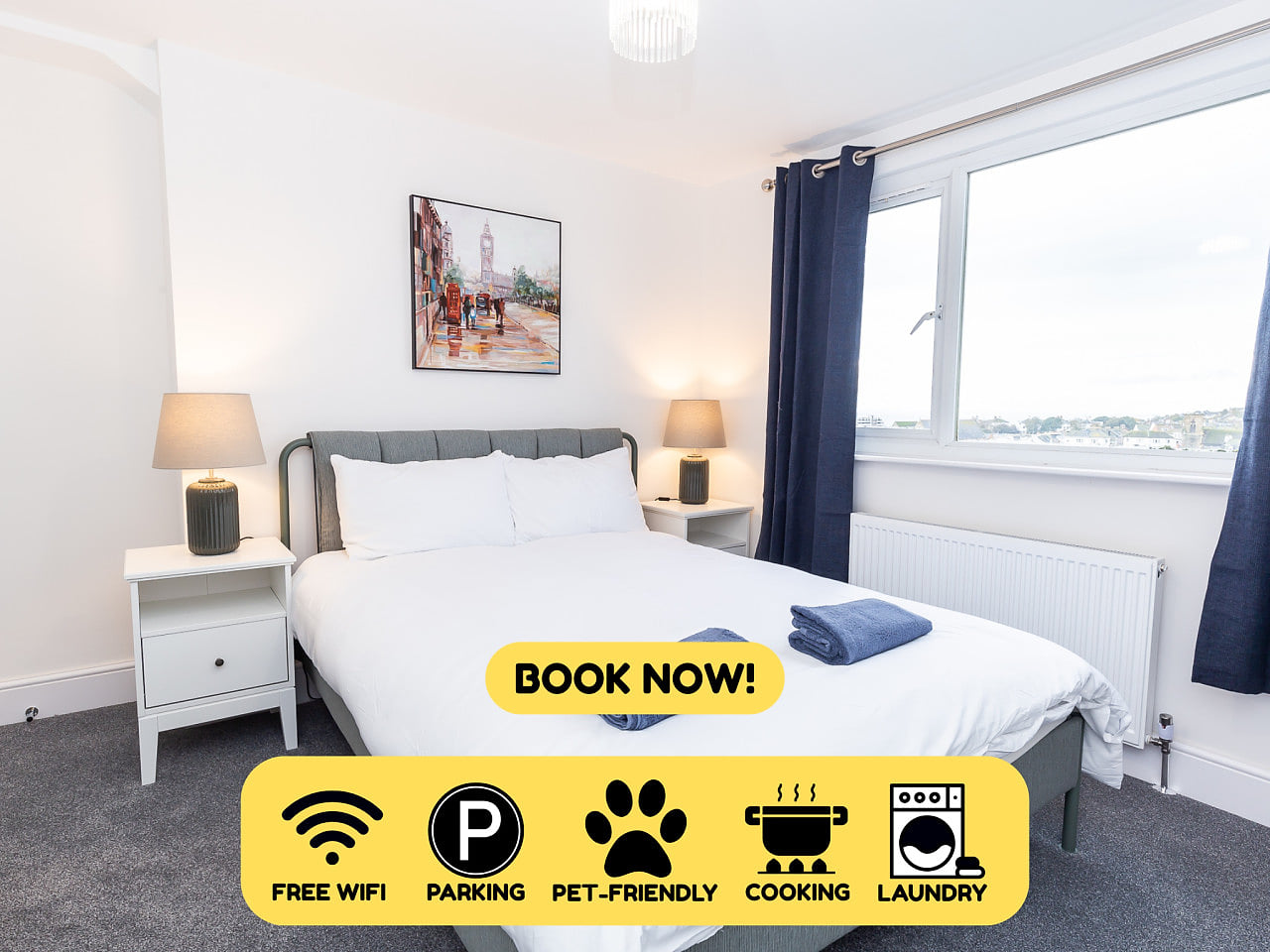 Coastal Charm 1BR Flat near the Sea Street Parking