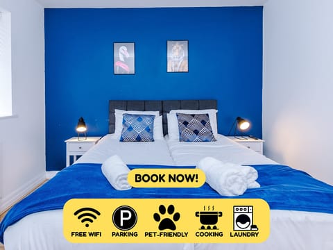 Teeside Comfort: 4 Bed Home for Groups & Families
