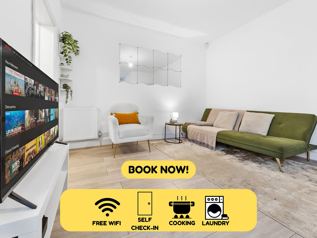 Powder Mill Retreat - 2BR Modern Flat for 4