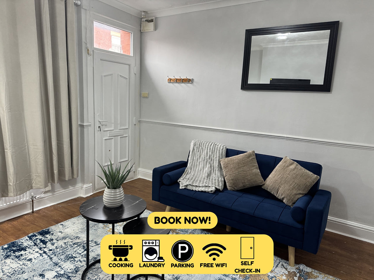 Bakewell St 2BR Retreat for 5 w/FREE Parking