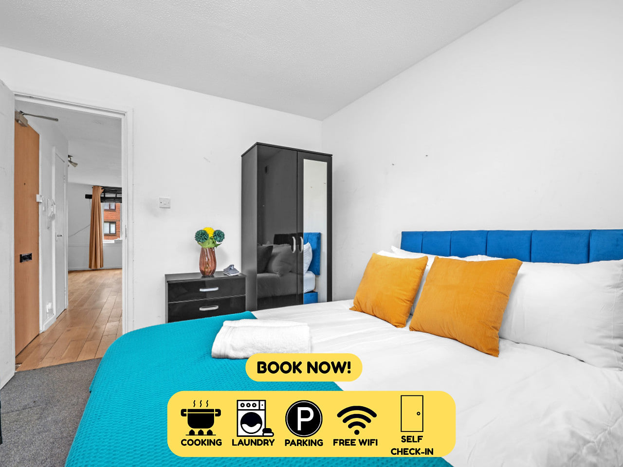 Cozy 1-Bed Flat in Croydon Sleeps 4 - Free Parking