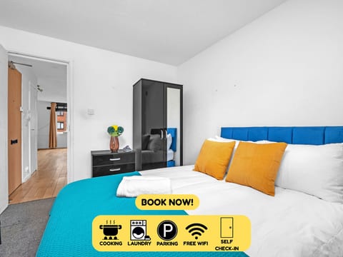 Cozy 1-Bed Flat in Croydon Sleeps 4 - Free Parking