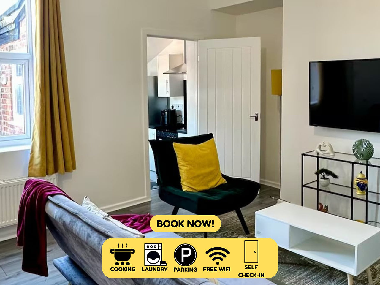 Jarrow Haven – Contractor & Family Stay with Free Parking | Sleeps 8