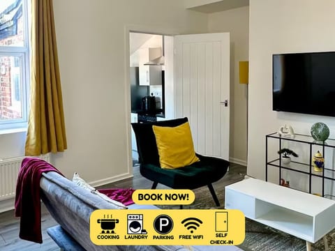 Jarrow Haven – Contractor & Family Stay with Free Parking | Sleeps 8