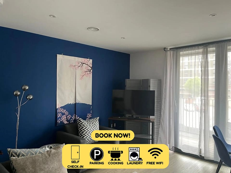 Apartamento acogedor para 2 junto al río Támesis con estacionamiento GRATIS - Staines-upon-Thames