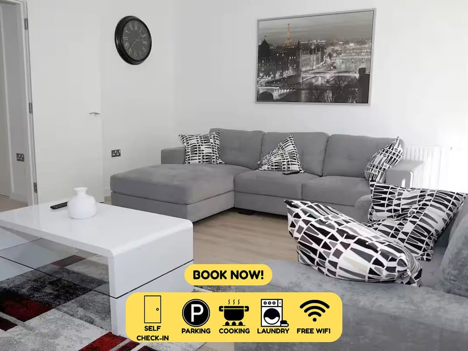 Appartement moderne chic 2 chambres près de la station DLR Parking gratuit - Greater London