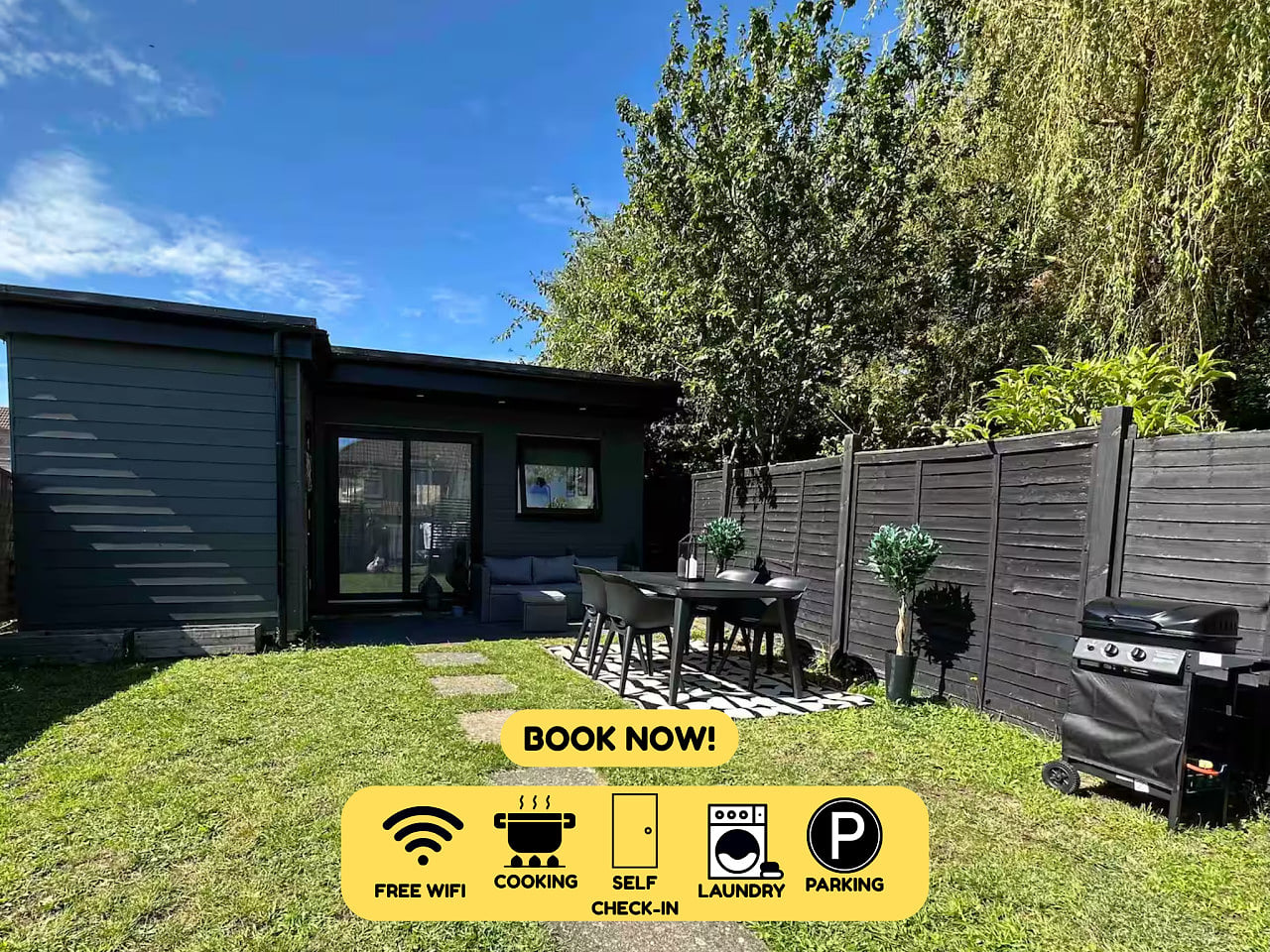 2-Bedroom Garden Studio in Cambridge City Centre with Parking