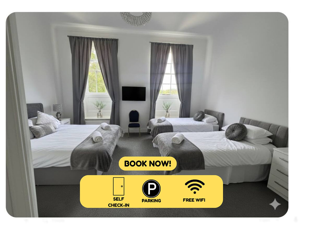 Room 3 -  Manor Park Country House, Wales Perfect for Families