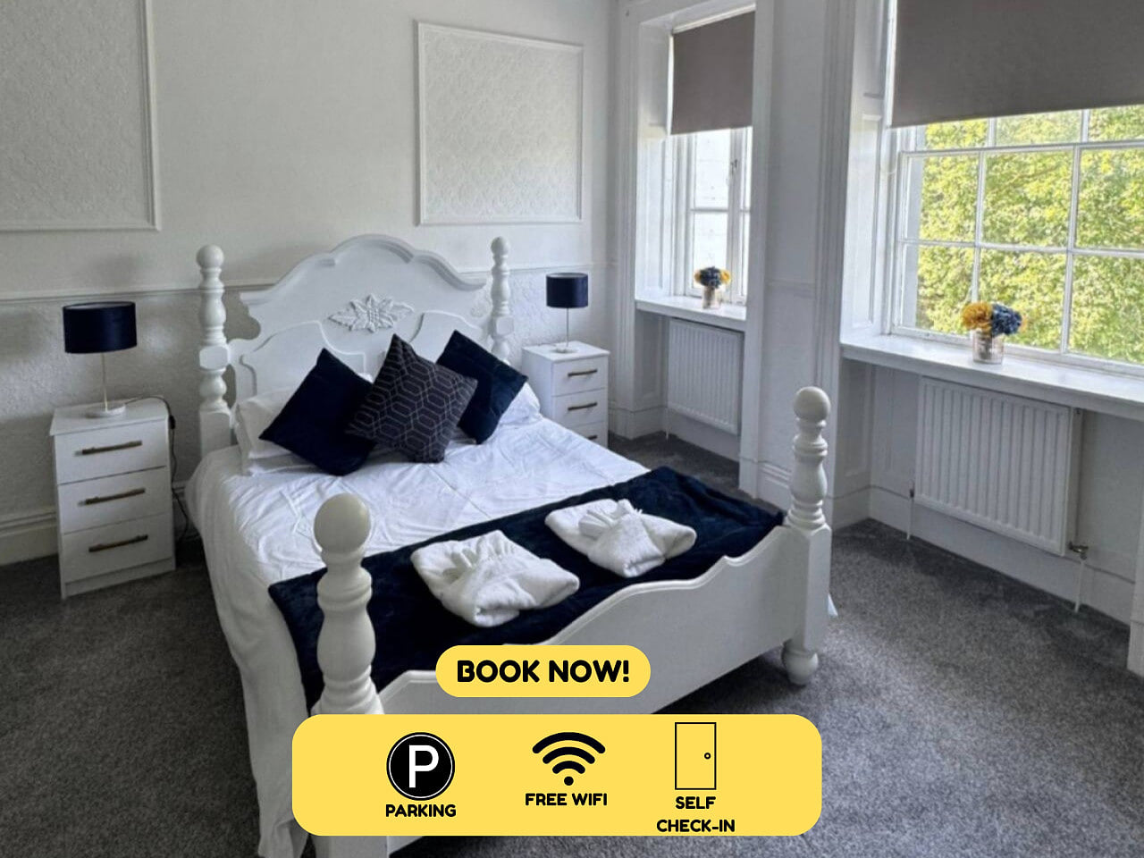 Room 4 Manor Park Country House in Swansea Sleeps 2