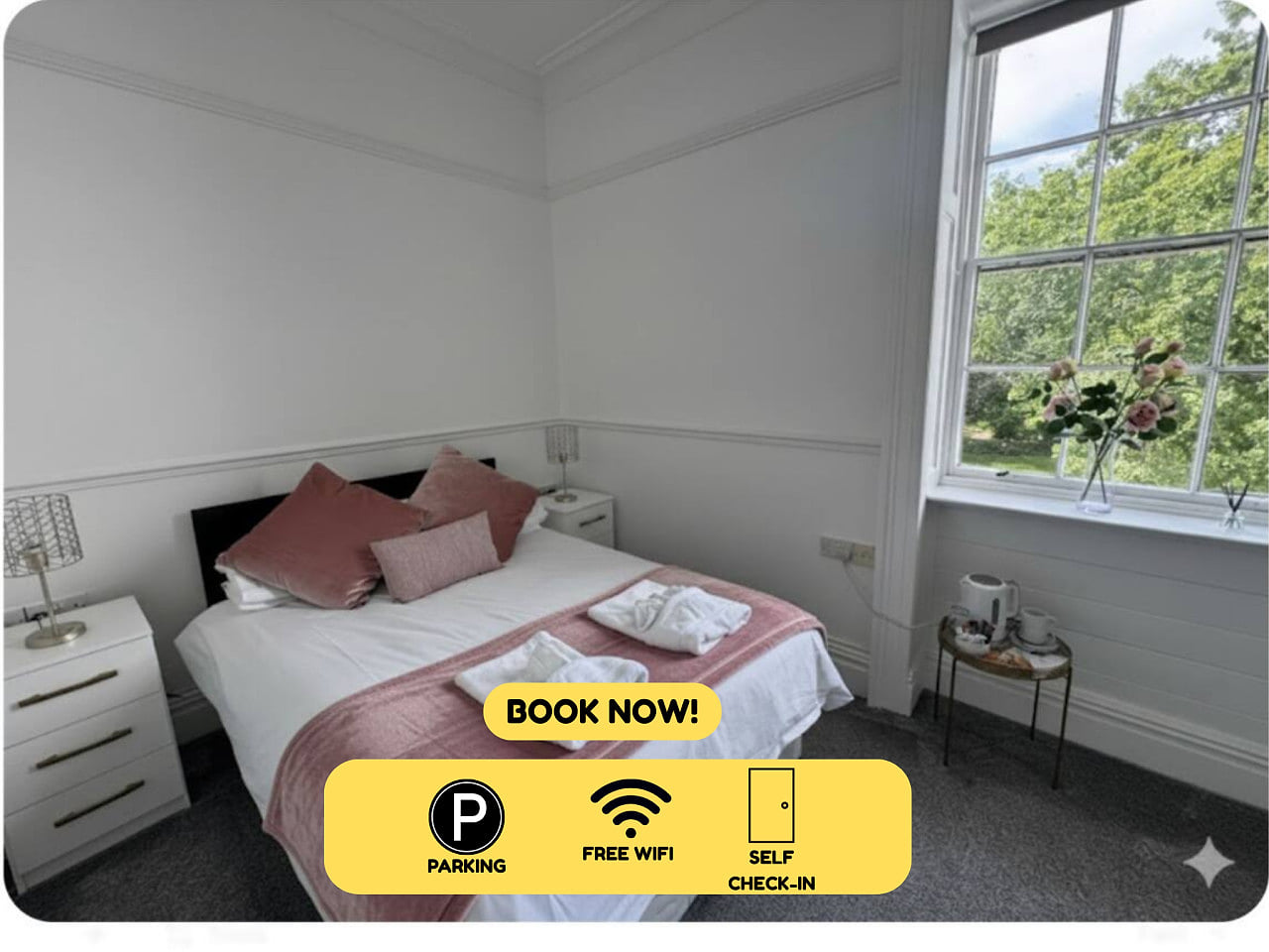 Room 5 -  Manor Park Country House, Wales