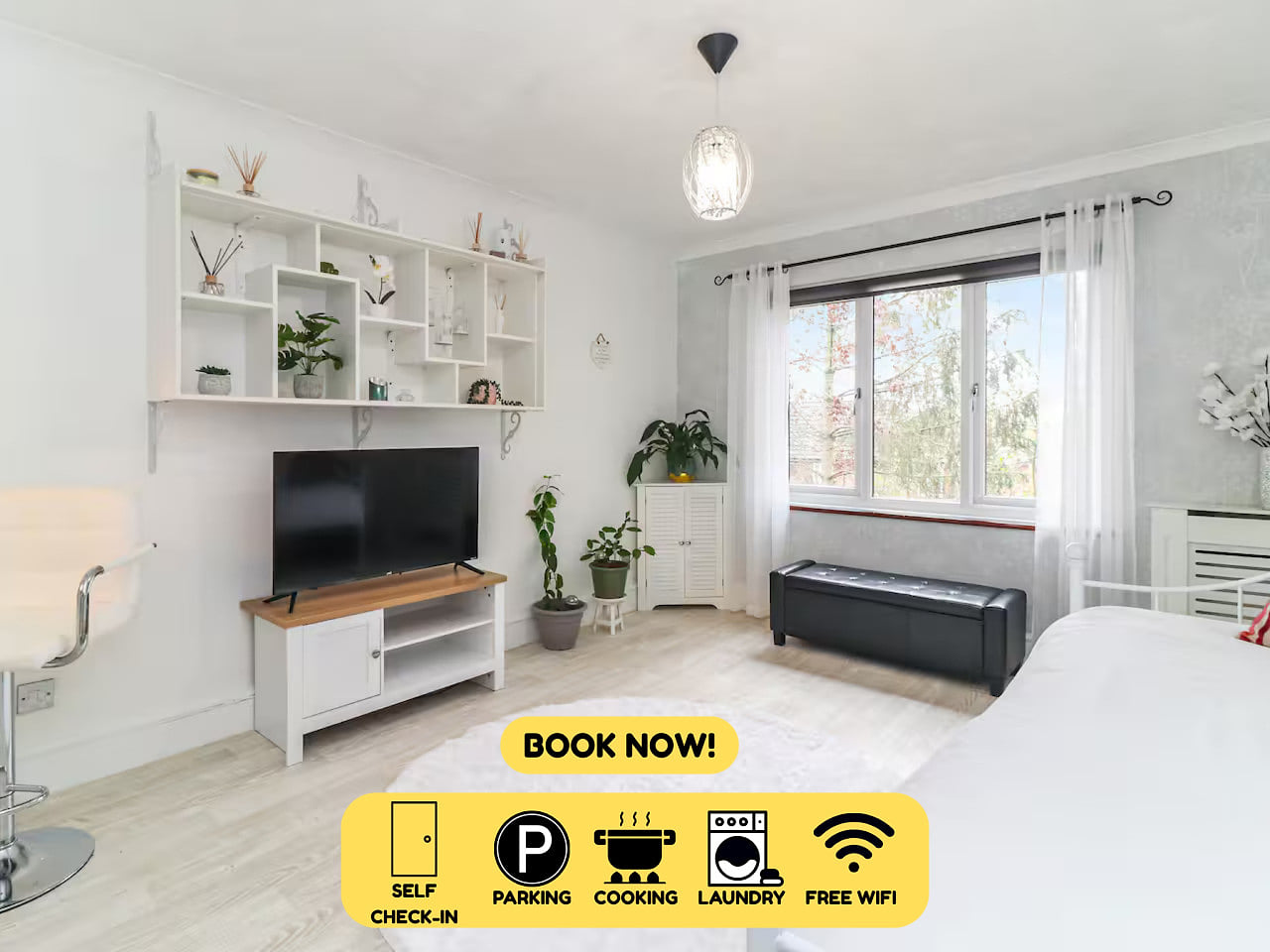 Cosy Garden Flat with Free Parking & Fast London Links | Sleeps 3