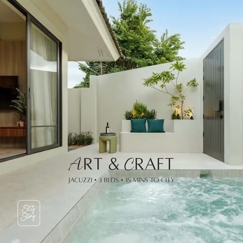 Art&Craft • Jacuzzi • 3 Beds • 15 mins to City
