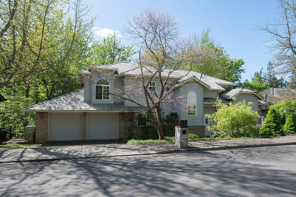 The home in the Springtime