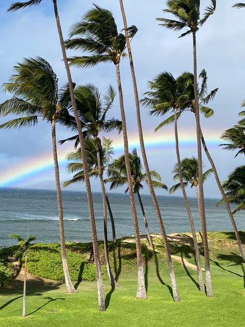 "Oceanfront views and Maui rainbows from Hale Kai O Kihei"