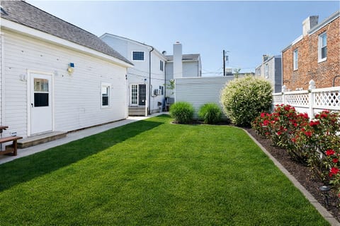 Play yard games, eat that BBQ that you grilled up and keep enjoying the outdoors in the spacious backyard.