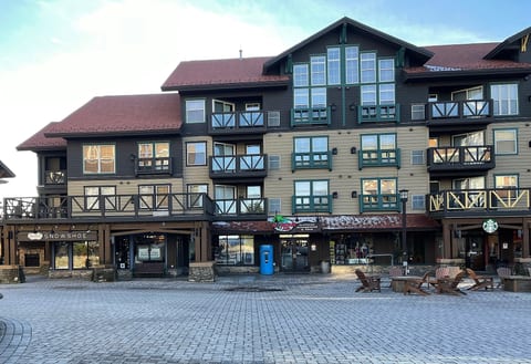 Enjoy the scenery of the Rimfire Building. Guest Review from Paul Bryant: "Manish's condo was amazing! As a frequent visitor to Snowshoe, I loved being steps away from everything the village has to offer. We had a wonderful time, can’t wait to come back!"