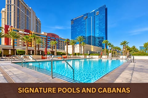 Resort Pool Access — MGM Signature Pool Complex with Private Cabanas, Included at No Extra Fee