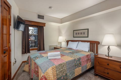 Relax in the comfortable queen bed.