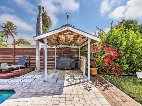 Covered grilling area