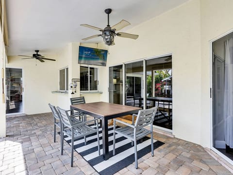 Outside dining area