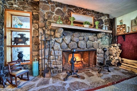 The Inn has original period features including a large stone fireplace - perfect for fall and winter evenings.