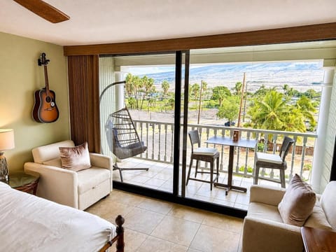 Most fought for seating is the hanging swing chair! Serta Convertible (twin) chairs beds are beloved. We find these much more comfortable that pull-out- sofas.