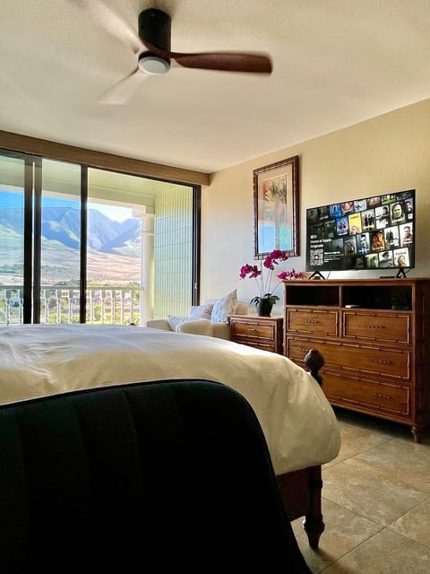 The chest of drawers the TV sits on holds your additional bedding and blankets. You also have 2 sets of 3 drawers to put your clothes in. Wifi and variety of streaming available to you, or sign in to your own.