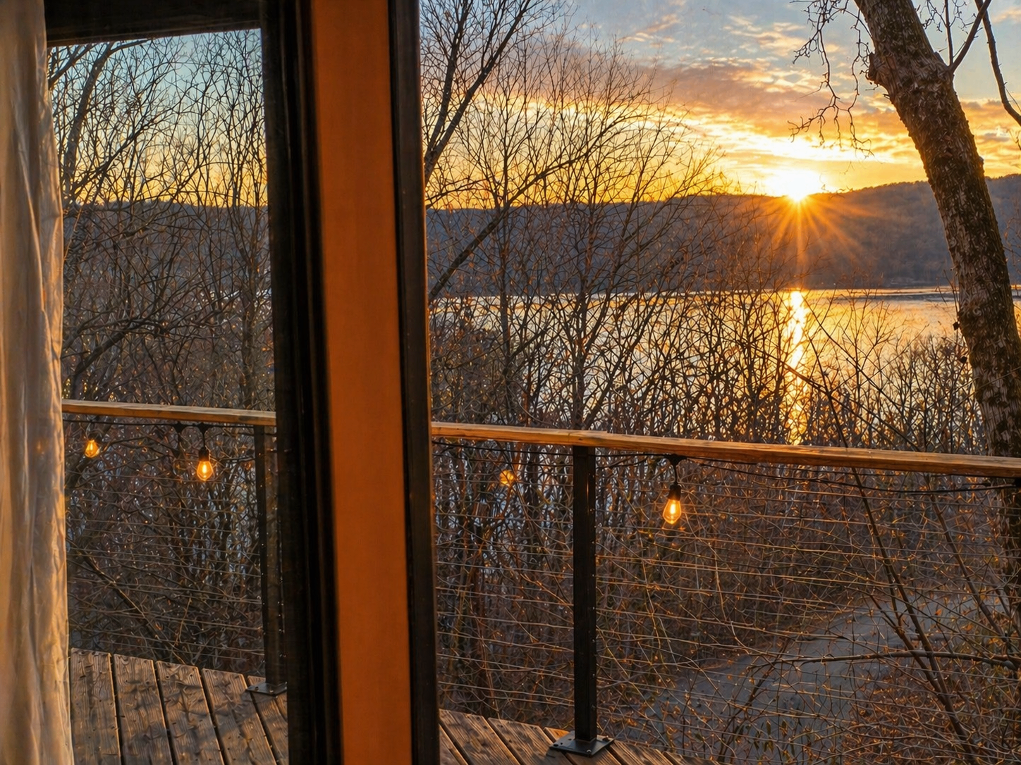 Morning sunrise from Bedroom 1