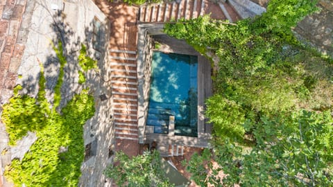 Drone shot of the Plunge pool