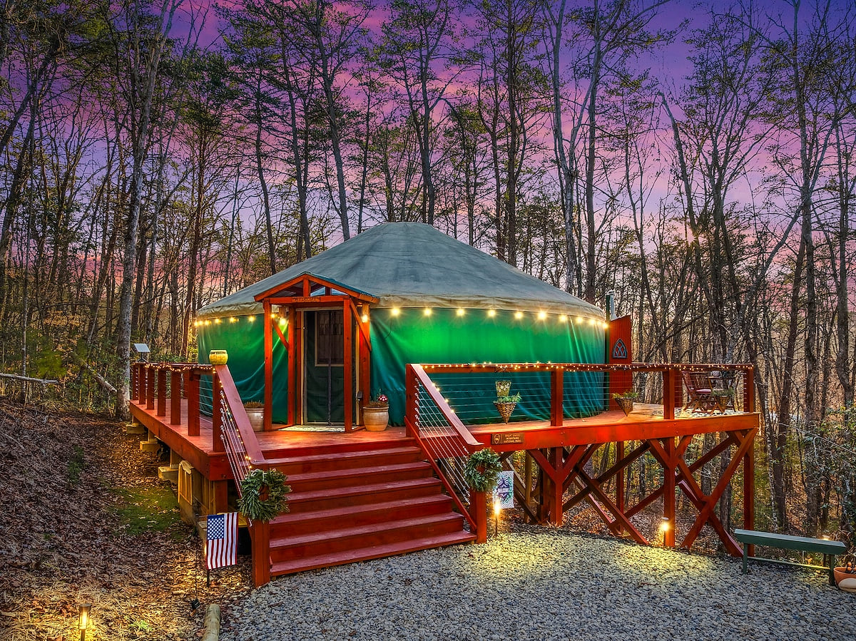 Private Luxury Yurt in Bryson City image 1