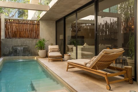 Private Terrace with Plunge Pool & Sunbeds