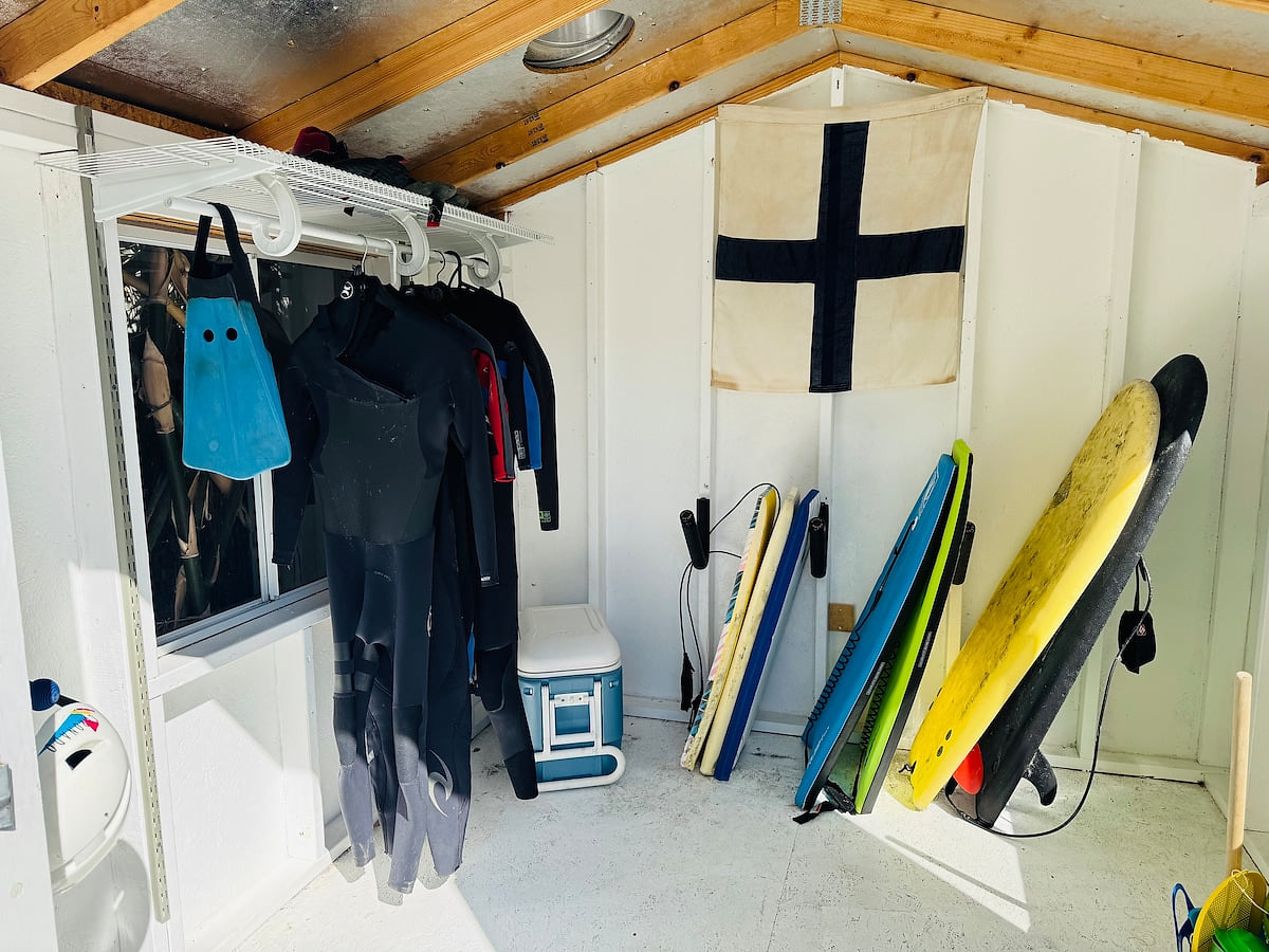 Help yourself to our stash of boards, wetsuits, and sand toys. No need to worry about packing, renting, or buying your beach gear. We've got you covered!  Private Hot Tub & Yard | 15 min. Walk to Beach