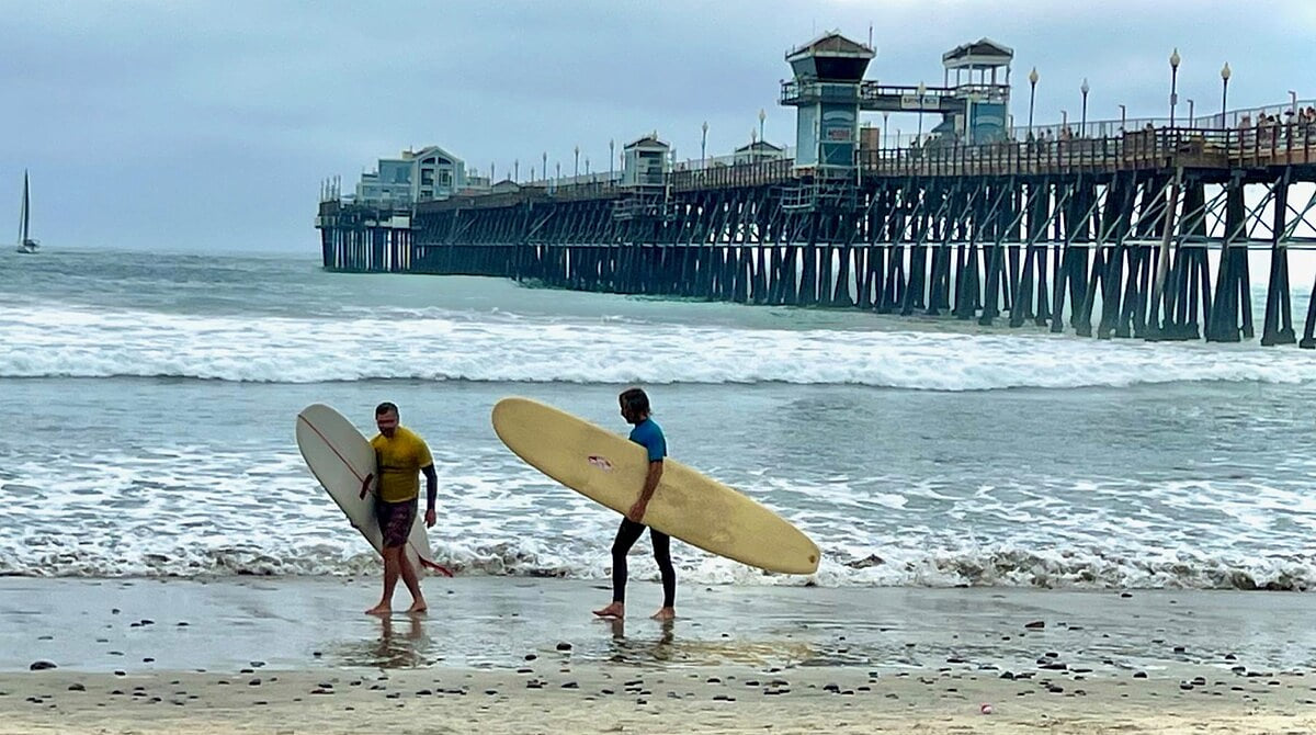 Oside Abode is a little over a mile from the iconic Oceanside Pier