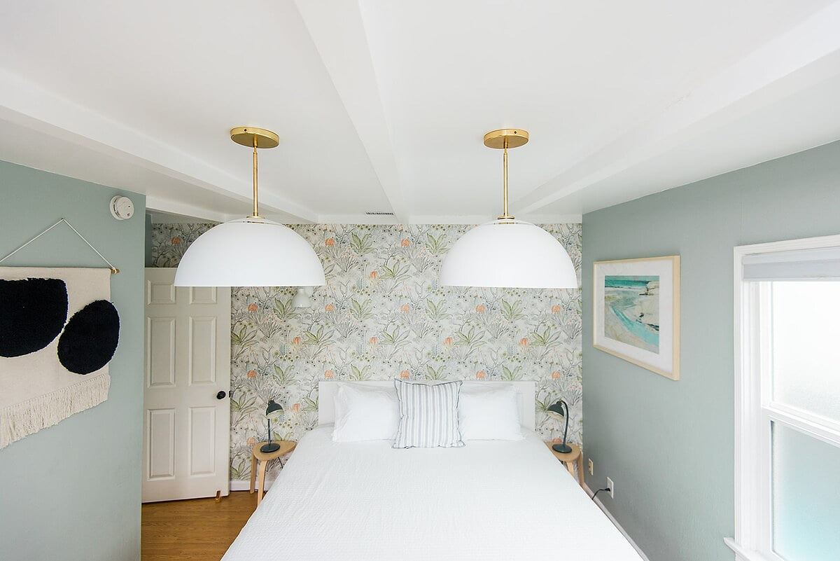 The master bedroom has a king bed and is bright, airy, and designed for relaxation. 