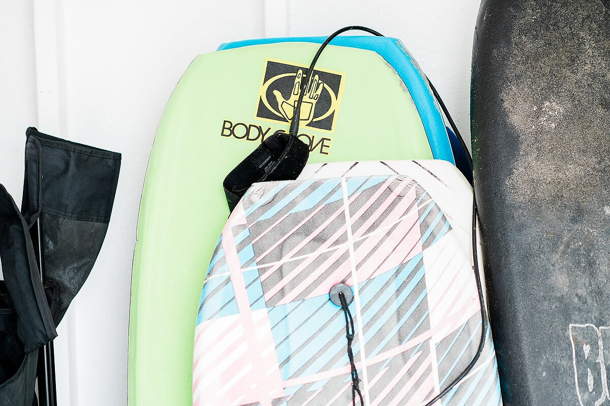 No need to rent beach gear for the kids! Help yourself to our boards and gear!