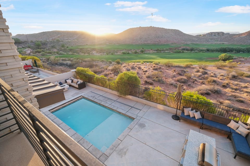 Backyard View: 4 of the 7 private suites have a view of the golf course