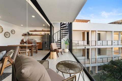 Private Walk Out Balcony/Terrace with Seating