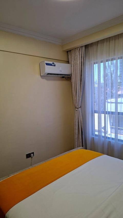 Enjoy cool/warm nights with our Air conditioning in the bedroom