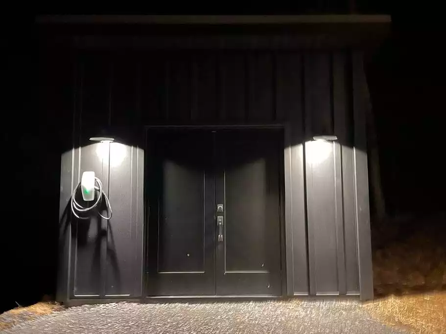 Is that a Tesla charger? Yep, sure is. - Brand new! Modern home with cabin vibes next to Bedford Springs Resort - Bedford