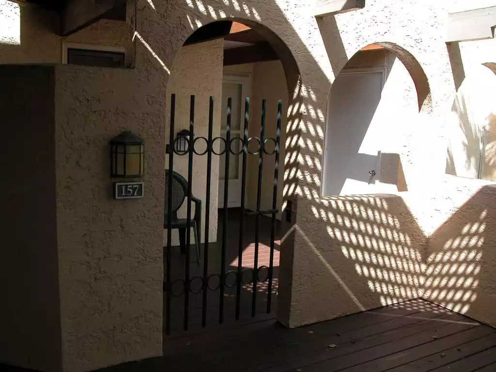 Entrance to villa